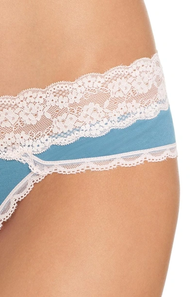 Shop Honeydew Intimates Lace Waistband Hipster Panties In Tonic