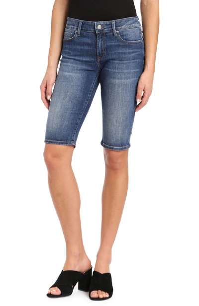 Shop Mavi Jeans Karly Bermuda Shorts In Dark Indigo Tribeca