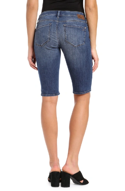 Shop Mavi Jeans Karly Bermuda Shorts In Dark Indigo Tribeca