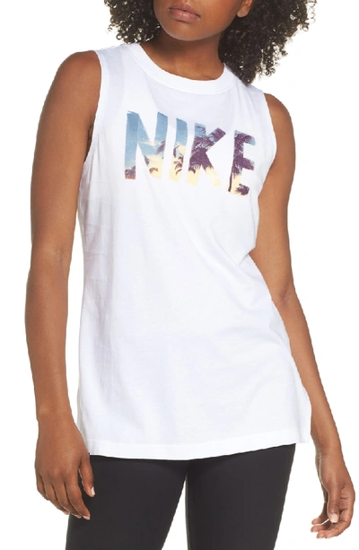 Shop Nike Sportswear Air Tank In White