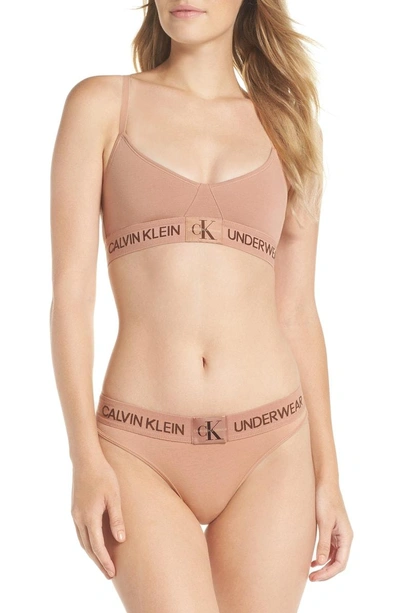 Shop Calvin Klein Logo Bikini In Unity