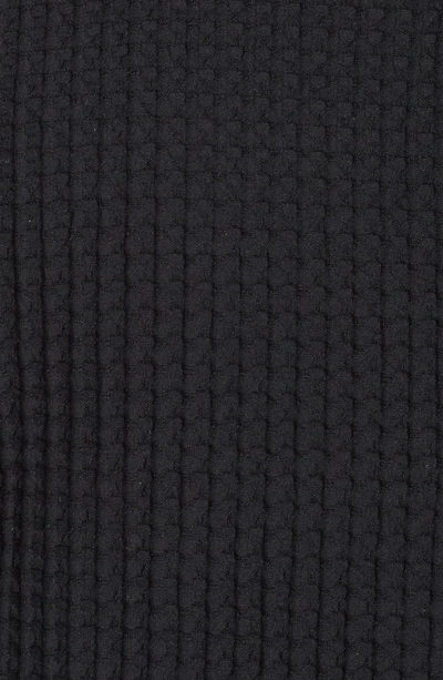Shop Eileen Fisher Grid Stretch Cotton & Tencel Blend Jacket In Black