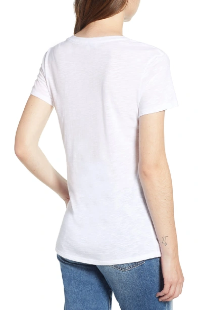 Shop Amour Vert Joline V-neck Tee In White