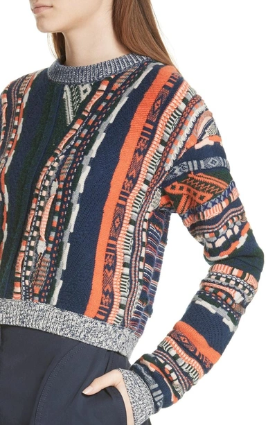 Shop Carven Multistripe Sweater In Multicolor
