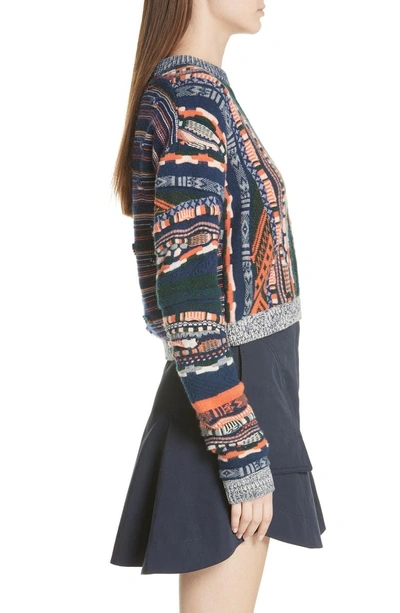 Shop Carven Multistripe Sweater In Multicolor