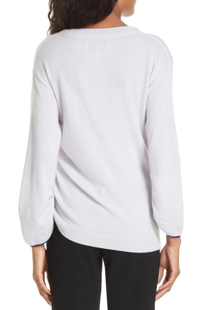 Shop Brochu Walker Jacona Cashmere Sweater In Mist