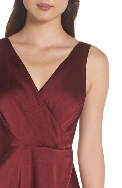 Shop Fame And Partners Vivian A-line Gown In Wine