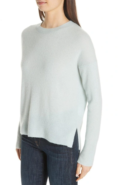 Shop Theory Karenia Long Sleeve Cashmere Sweater In Light Winter Green