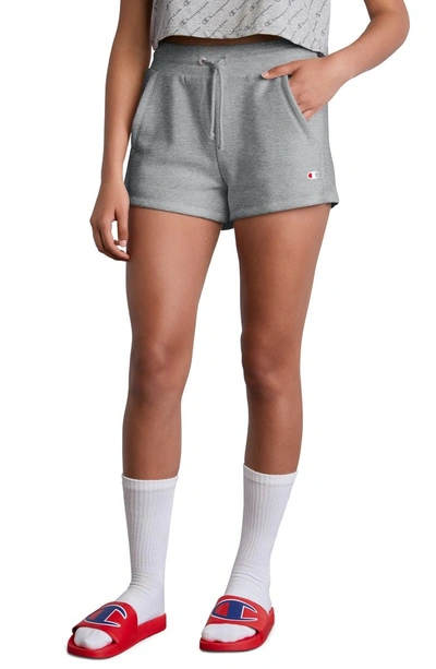 Shop Champion Reverse Weave Shorts In Oxford Grey