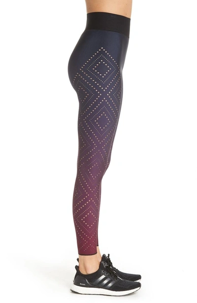 Shop Ultracor Sprinter High Argyle Pixelate Leggings In Gradient Fuchsia