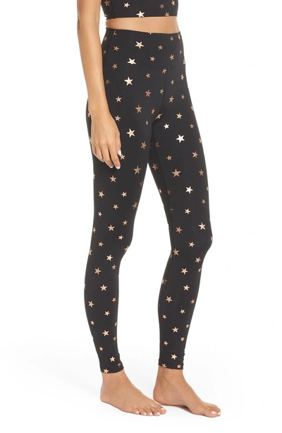 Shop Spiritual Gangster Starry Vibes Perfect High Waist Leggings In Starry Vibes - Black