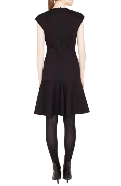 Shop Akris Punto Mirror Detail Dress In Black