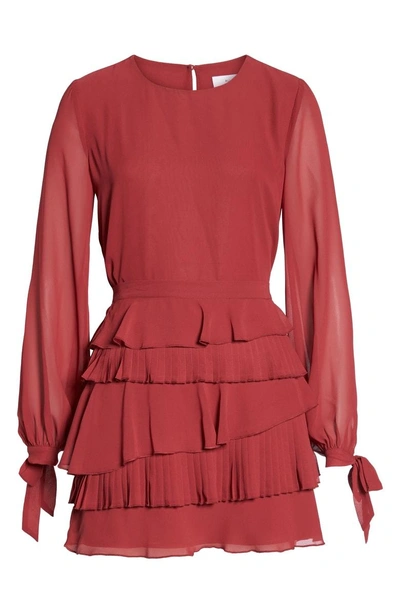 Shop Ali & Jay Addicted To Love Two-piece Chiffon Dress In Dusty Rose