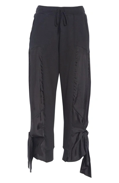 Shop Clu Side Tie Jogger Pants In Black