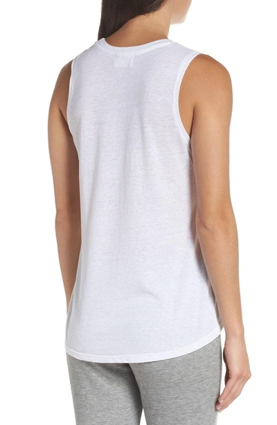 Shop David Lerner Gold Mickey Muscle Tank In White