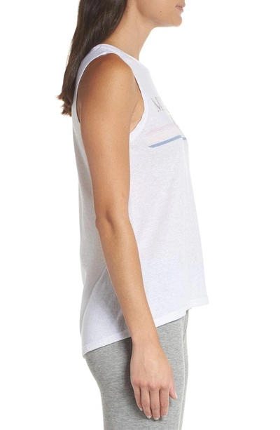 Shop David Lerner Gold Mickey Muscle Tank In White