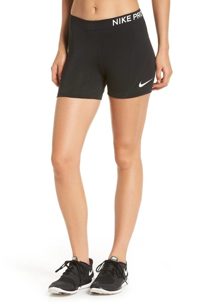 Shop Nike Pro Training Shorts In Black/ White