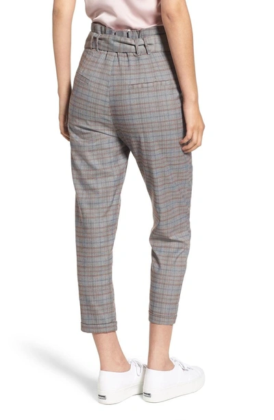 Shop Heartloom Clover Plaid Crop Pants In Multi