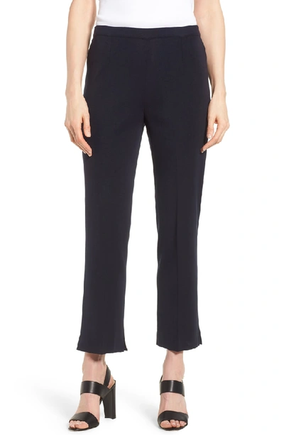 Shop Ming Wang Pull-on Ankle Pants In Navy