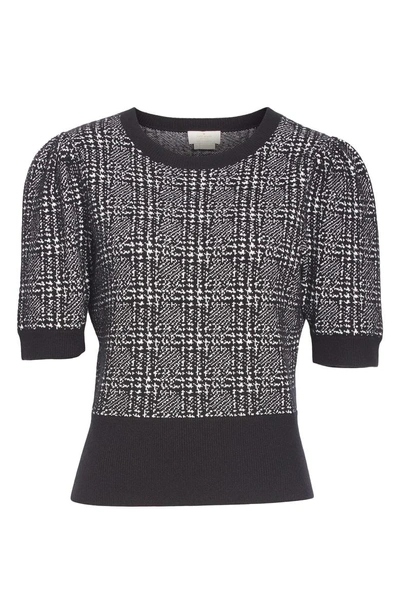 Shop Kate Spade Mod Plaid Sweater In Black