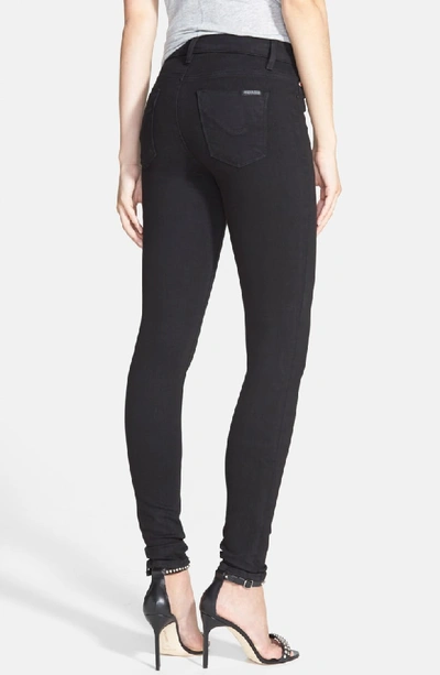 Shop Hudson Barbara High Waist Coated Skinny Jeans In Black