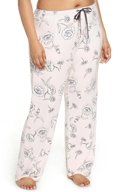 Shop Pj Salvage Shadow Pajama Pants In Blush