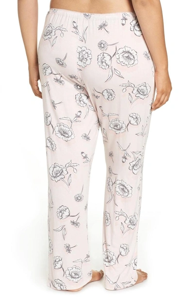 Shop Pj Salvage Shadow Pajama Pants In Blush