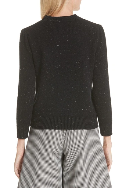 Shop Co Crop Cashmere Sweater In Black