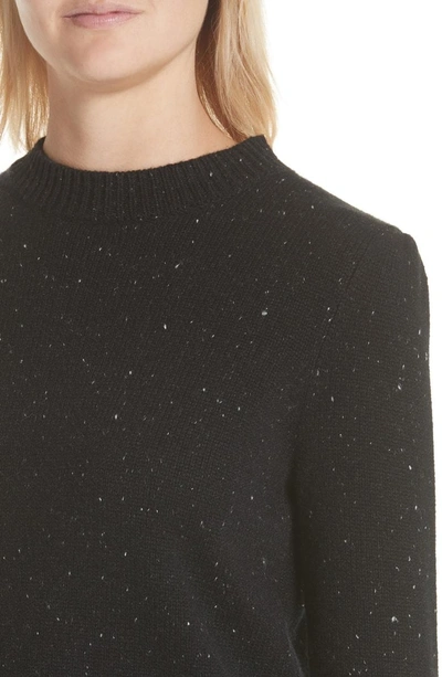 Shop Co Crop Cashmere Sweater In Black