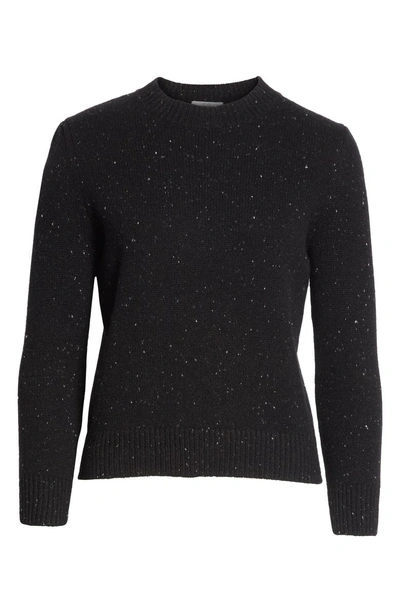 Shop Co Crop Cashmere Sweater In Black