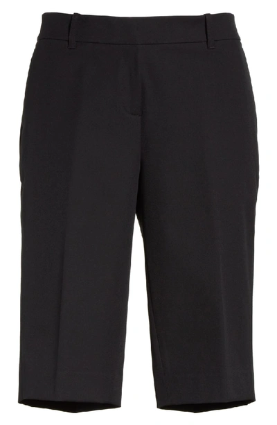 Shop Lafayette 148 Manhattan Bermuda Shorts In Black