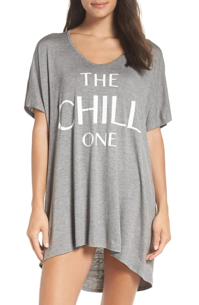 Shop Show Me Your Mumu Benji Sleep Tee In Grey - Chill One