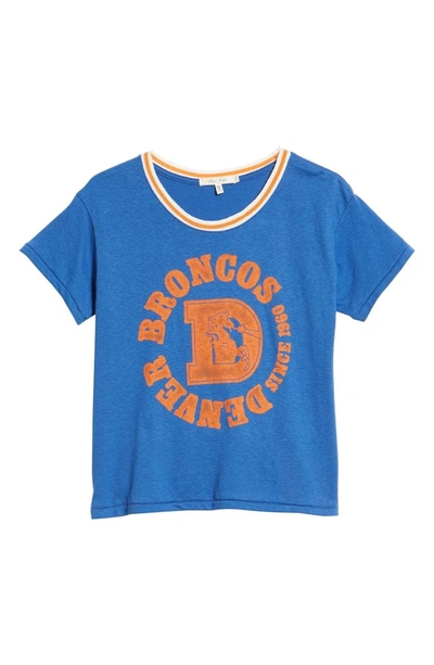 Shop Junk Food Nfl Broncos Kick Off Tee In Liberty / Orange