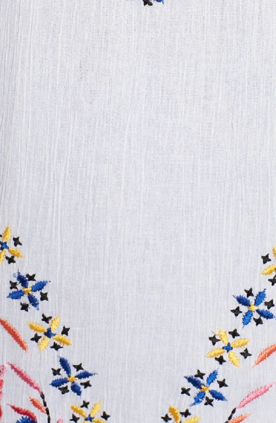 Shop Kas New York Fleur Embroidered Cotton Minidress In White