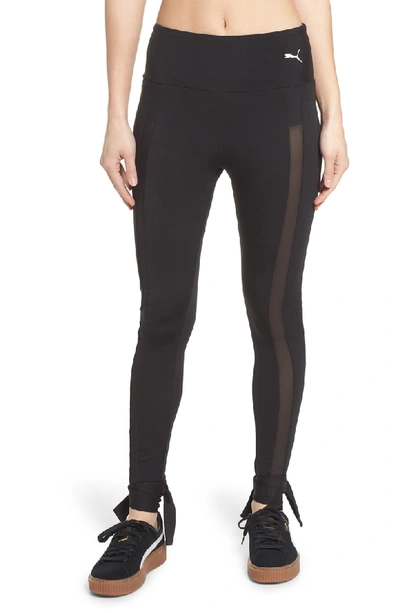 Puma Women's En Pointe Tie Leggings, Black In Black | ModeSens