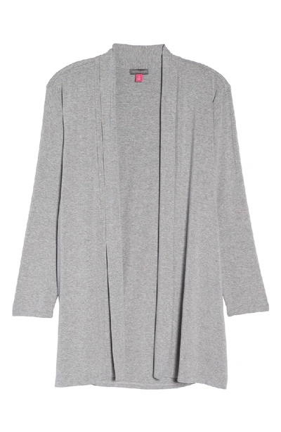Shop Vince Camuto Open Front Cardigan In Light Heather Grey