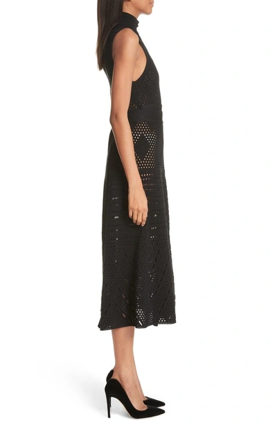 Shop Proenza Schouler Sleeveless Wrap Skirt Midi Dress In Black