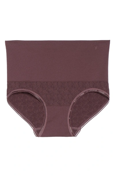 Shop Yummie Ultralight Seamless Shaping Briefs In Huckleberry