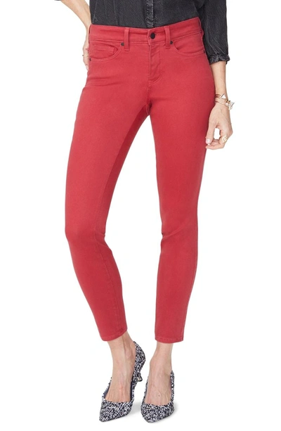 Shop Nydj Ami Colored Stretch Skinny Jeans In Gooseberry