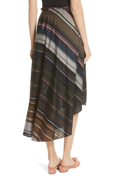 Shop Apiece Apart Turkanna Stripe Midi Skirt In Multi Stripe