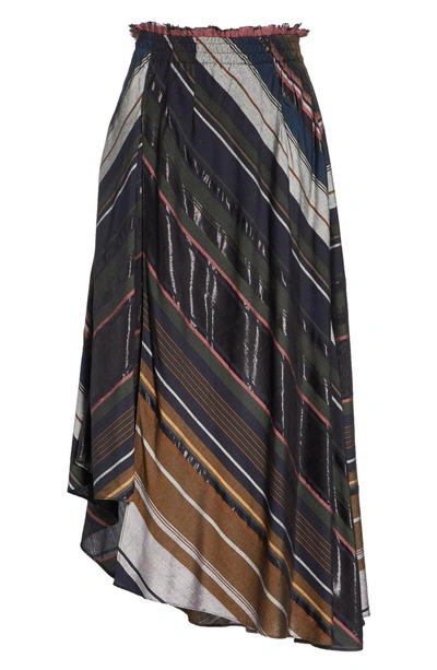 Shop Apiece Apart Turkanna Stripe Midi Skirt In Multi Stripe