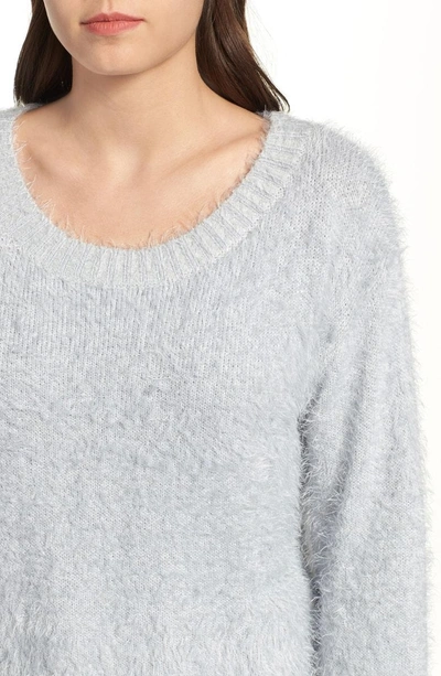 Shop Somedays Lovin Clover Fields Chenille Sweater In Grey
