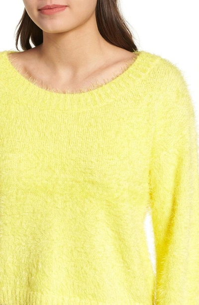 Shop Somedays Lovin Clover Fields Chenille Sweater In Marigold