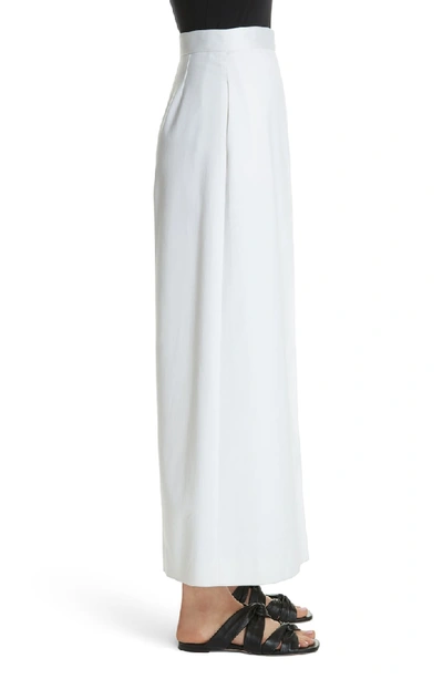 Shop Rosetta Getty Pleat Front Culottes In White