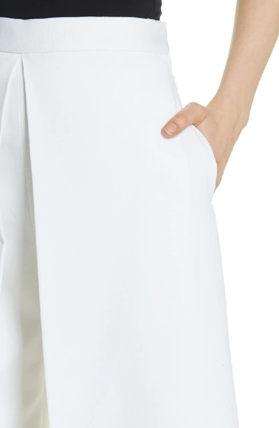 Shop Rosetta Getty Pleat Front Culottes In White