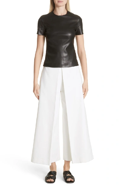 Shop Rosetta Getty Pleat Front Culottes In White