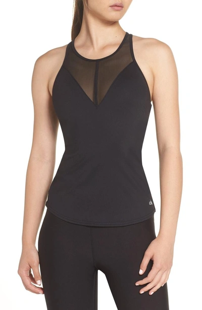 Shop Alo Yoga Motivate Tank With Bra In Black