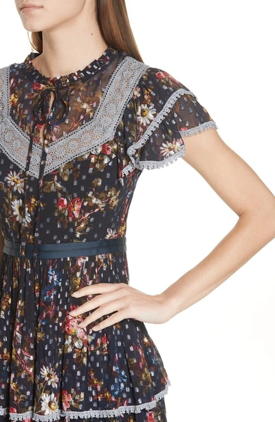 Needle Thread Winter Forest Dress In Dust Navy ModeSens