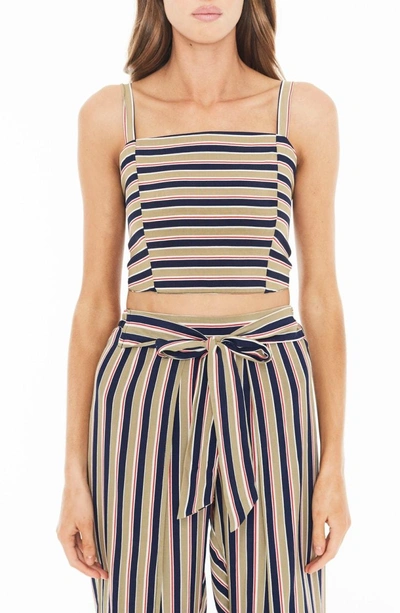 Shop Faithfull The Brand Fortelina Stripe Crop Top In Trentini Stripe Print