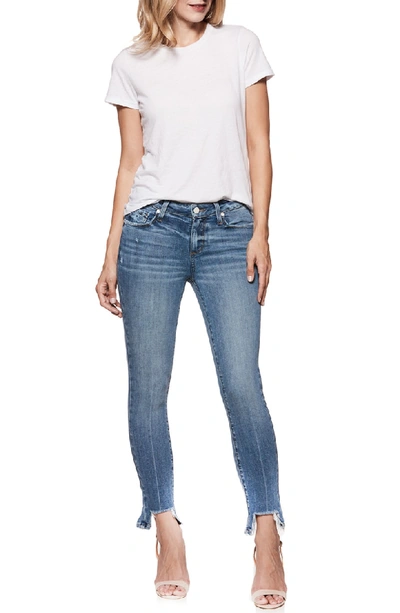 Shop Paige Transcend Vintage - Hoxton High Waist Ankle Skinny Jeans In Zahara